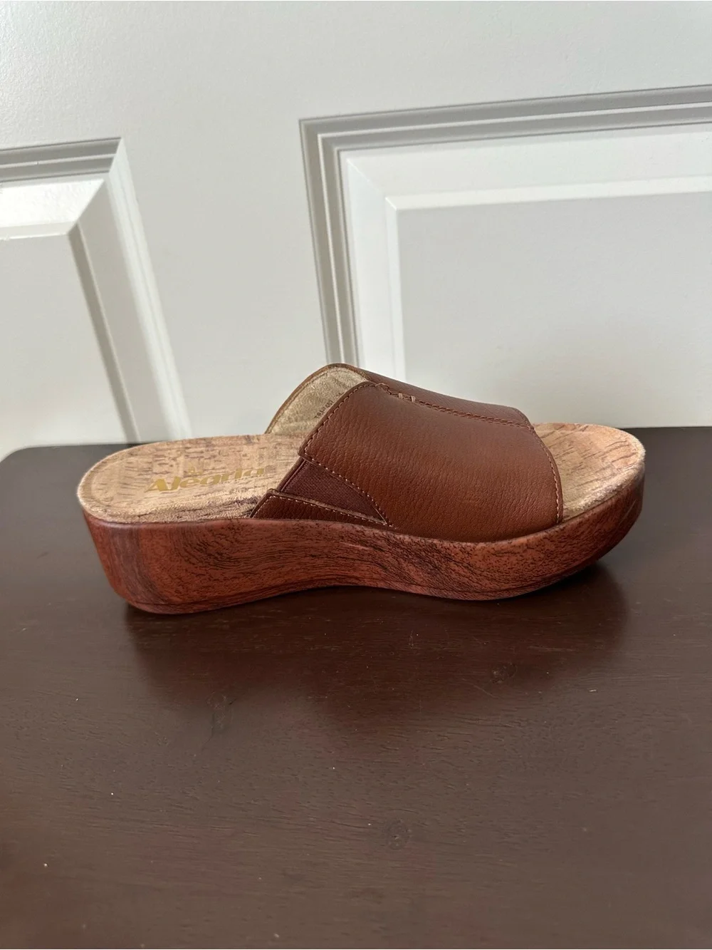 Algeria Women’s Triniti Platform Wedge Slide Sandal Size 36 5.5